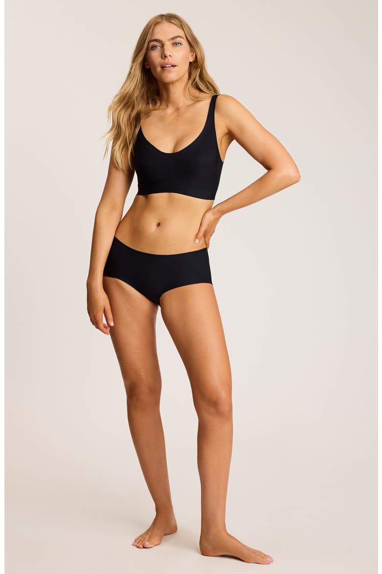 Butter Hipster Panty, Alternate, color, BLACK