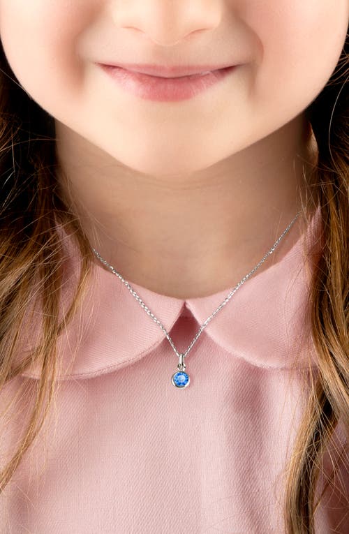 Tiny Blessings Sterling Silver Tb® Birthstone 12-14" Necklace In Metallic