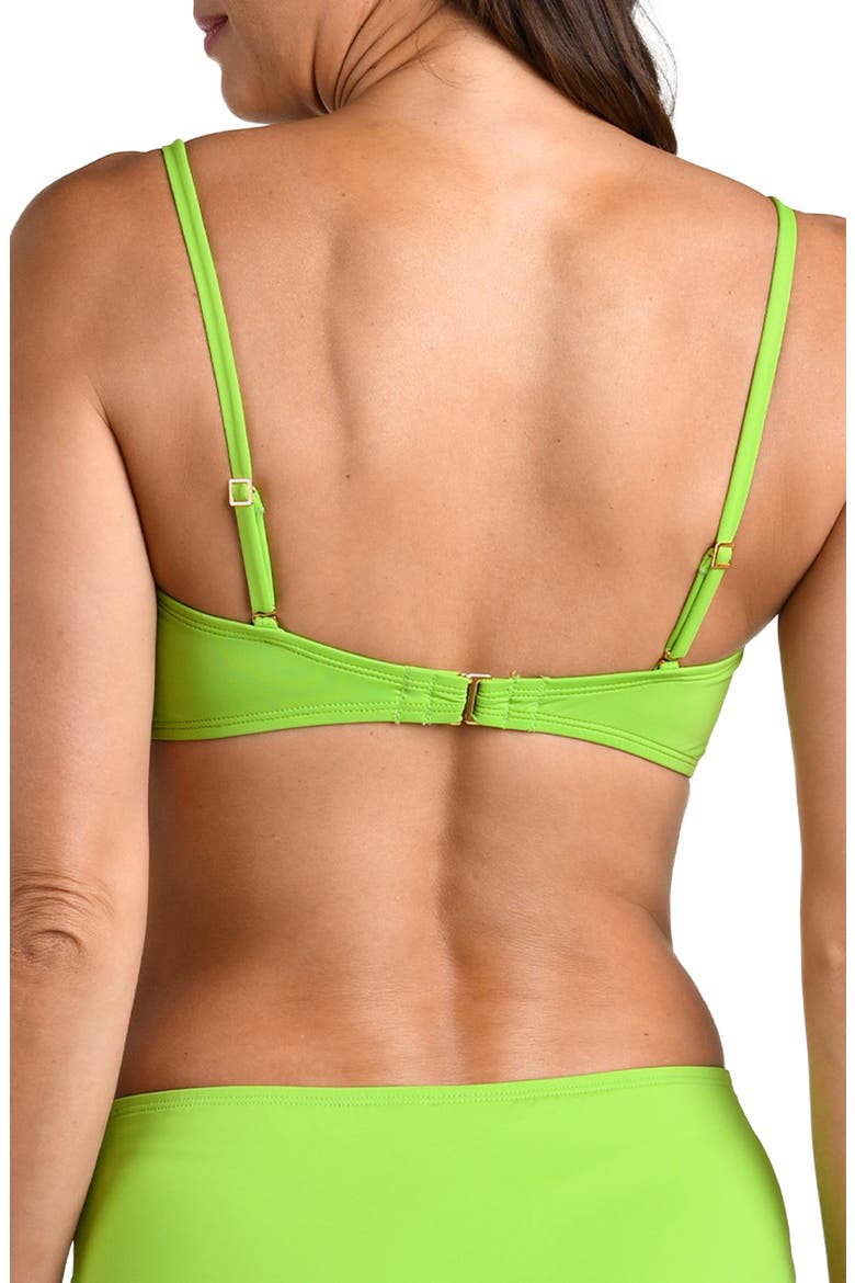 Island Goddess Bandeau Bikini Top, Alternate, color, APPLE