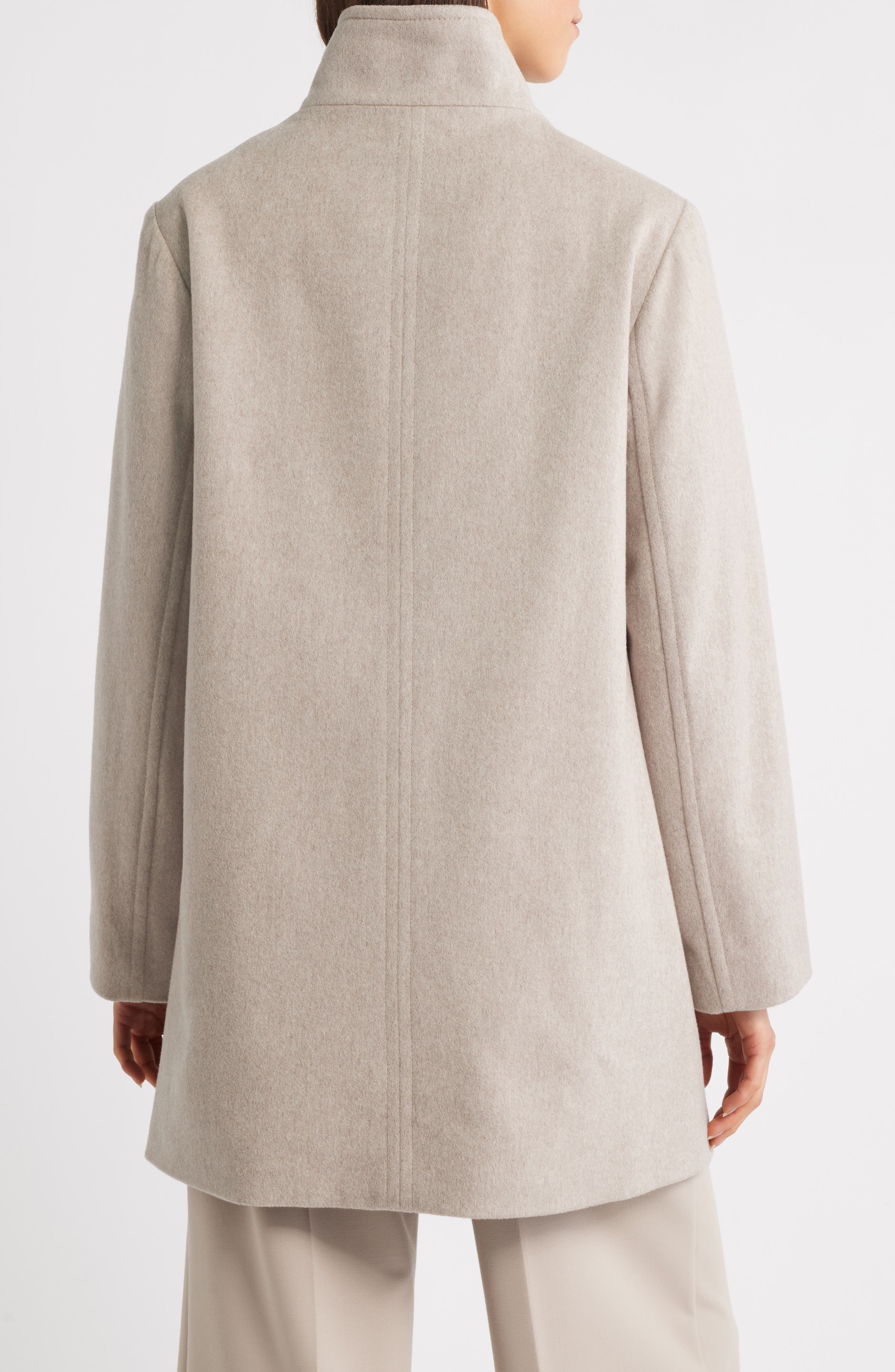 Zoey Stand Collar Wool Car Coat - image 4