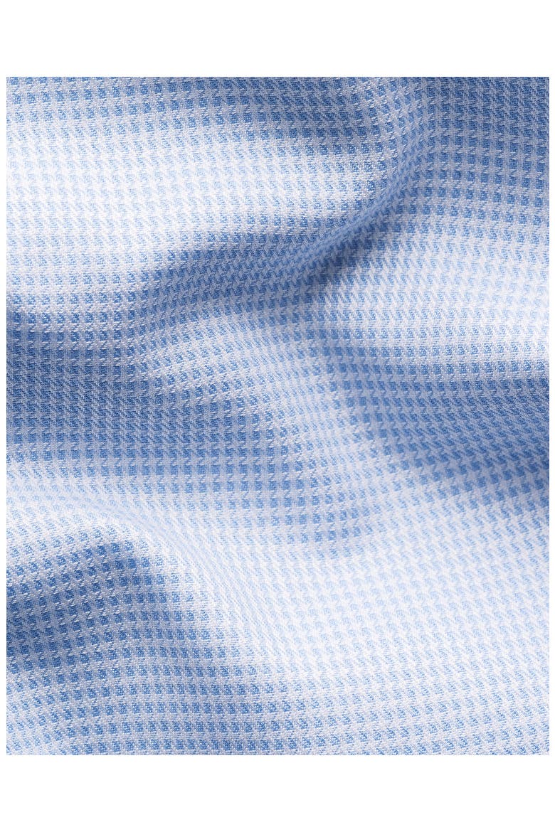 Slim Fit Signature Twill Houndstooth Button-Up Shirt, Alternate, color, LIGHT BLUE