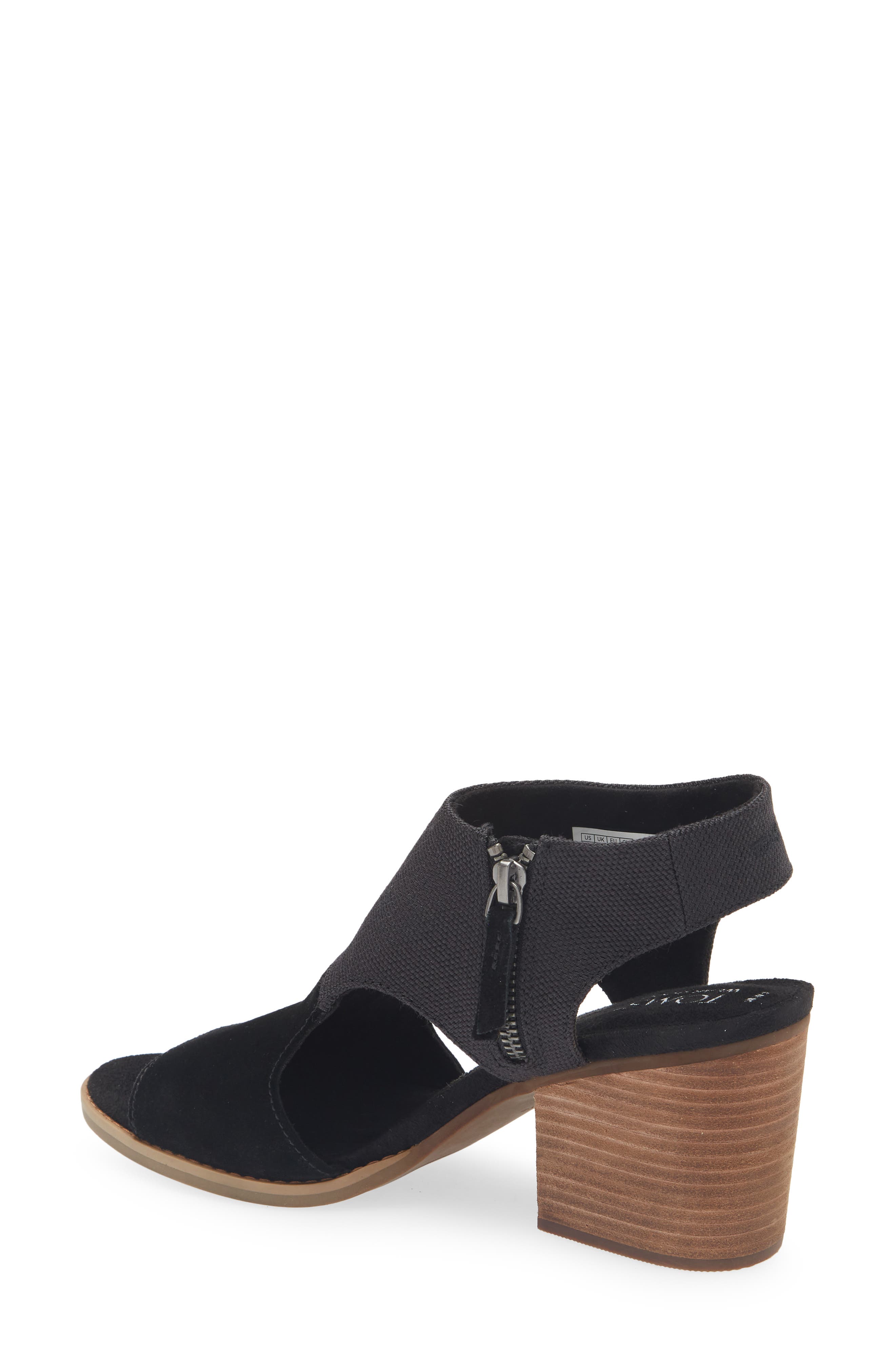 TOMS Eliana Sandal, Alternate, color, Black