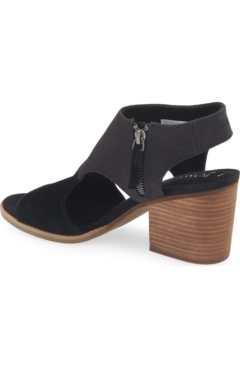 TOMS Eliana Sandal, Alternate, color, Black