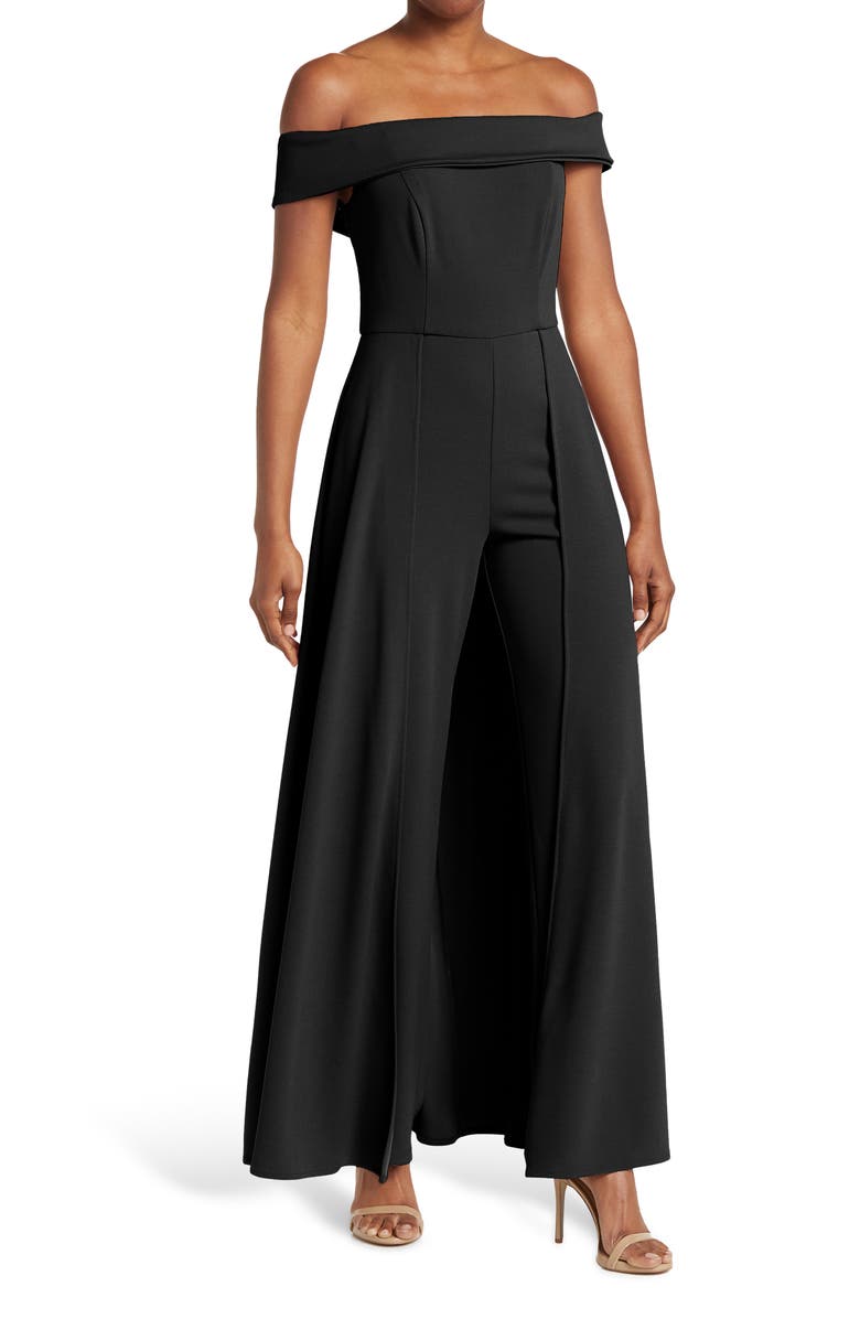 Marina Off-the-Shoulder Walk Through Jumpsuit, Main, color,