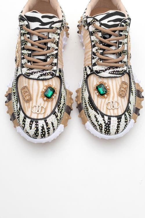 Prologue Shoes Vero Jewel Sneakers In Multi