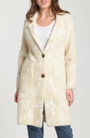 APNY Longline Faux Fur Cardigan