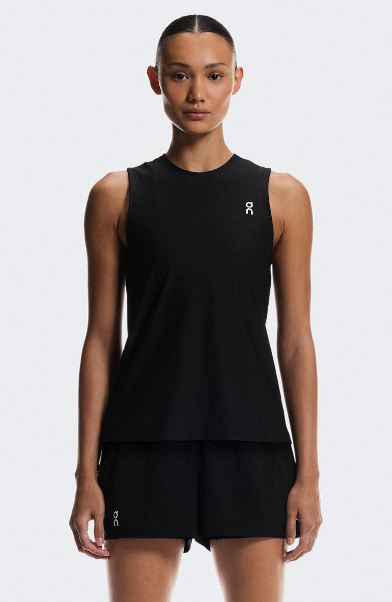 On Court Performance Tennis Tank, Alternate, color, Black