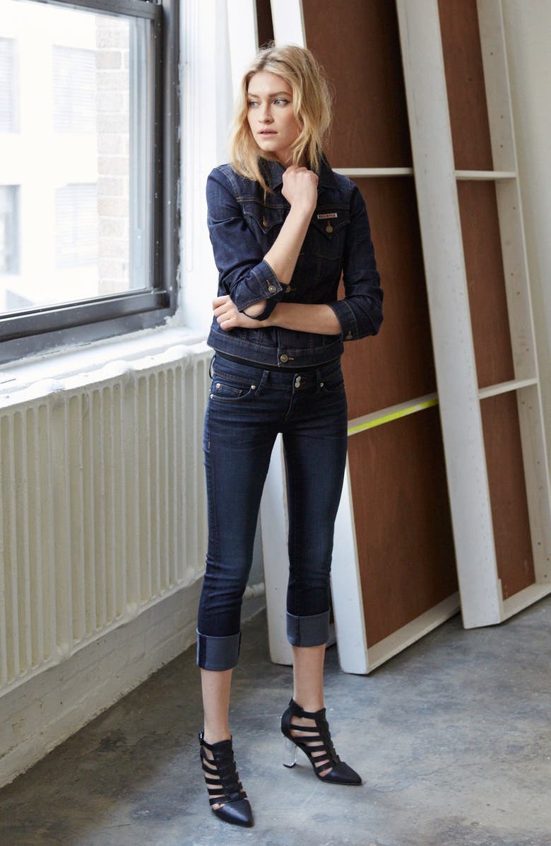 Hudson Jeans 'Ginny' Crop Stretch Jeans, Alternate, color,