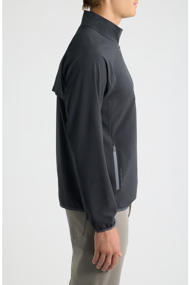 Dunes Half-Zip Performance Pullover, Alternate, color, BLACK