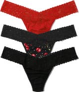 Hanky Panky DreamEase™ Assorted 3-Pack Low Rise Thongs