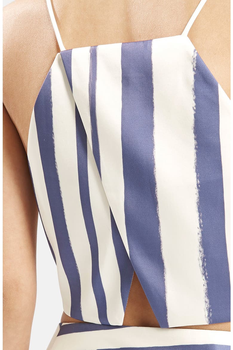 Stripe Crop Top (Nordstrom Exclusive), Alternate, color, NAVY BLUE MULTI