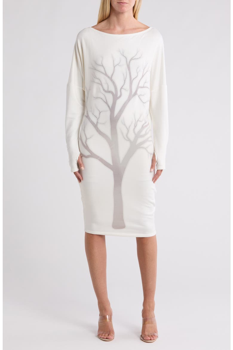 Long Sleeve Sheath Dress, Main, color, HEATHER GREY