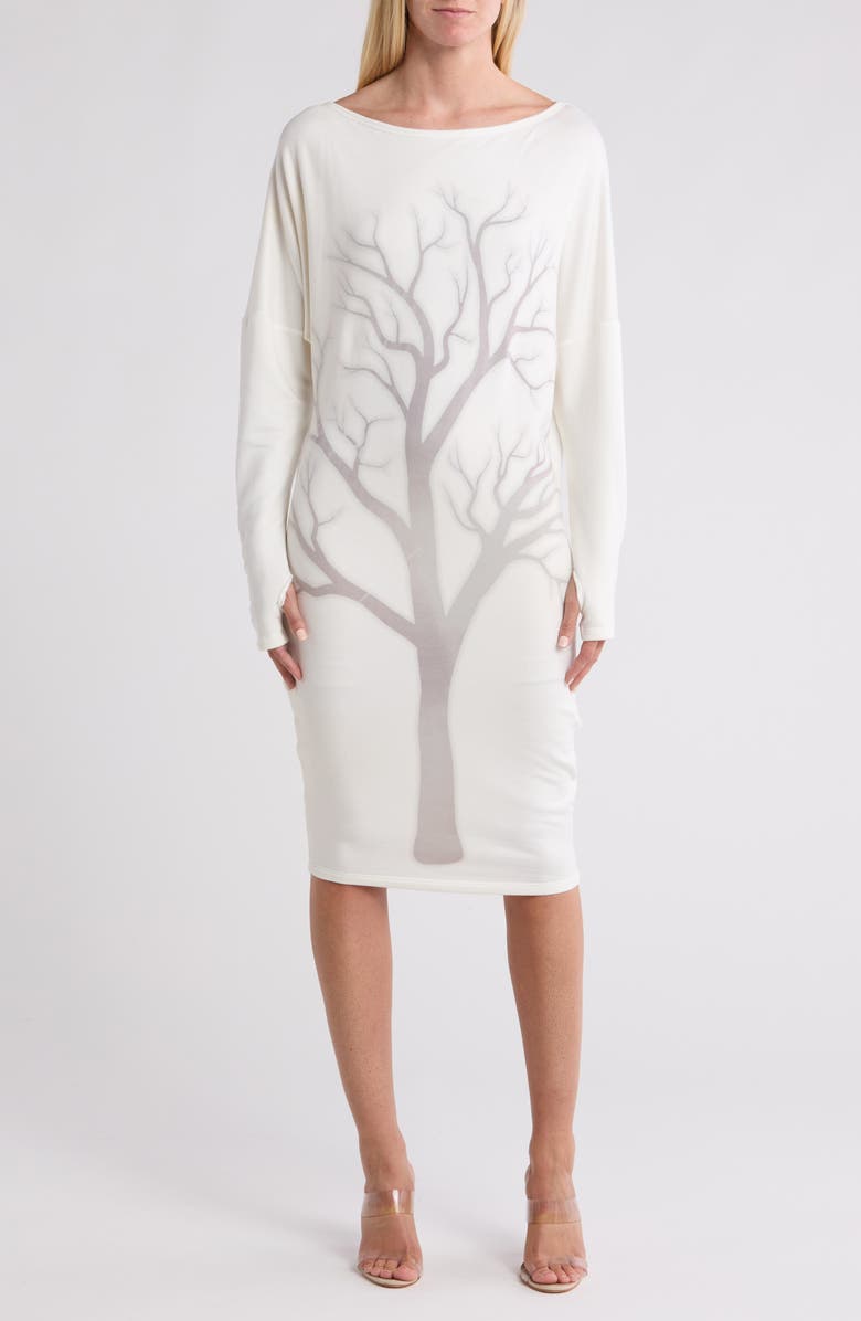 GO COUTURE Long Sleeve Sheath Dress, Main, color, 