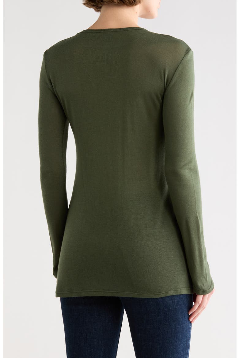 Long Sleeve T-Shirt, Alternate, color, HUNTER GREEN INTERLOCK