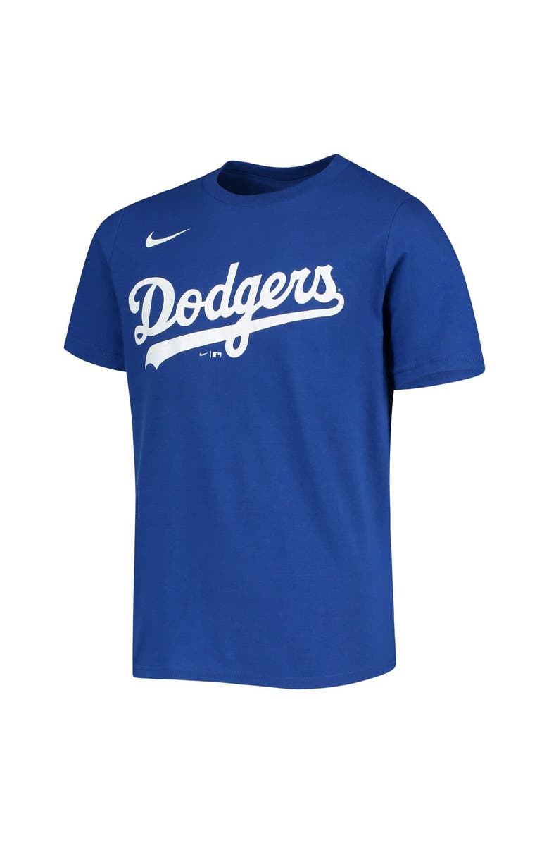 Nike Youth Nike Trevor Bauer Royal Los Angeles Dodgers Player Name & Number T-Shirt, Alternate, color, 