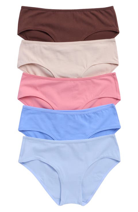 5-Pack Stretch Cotton Hipster Briefs