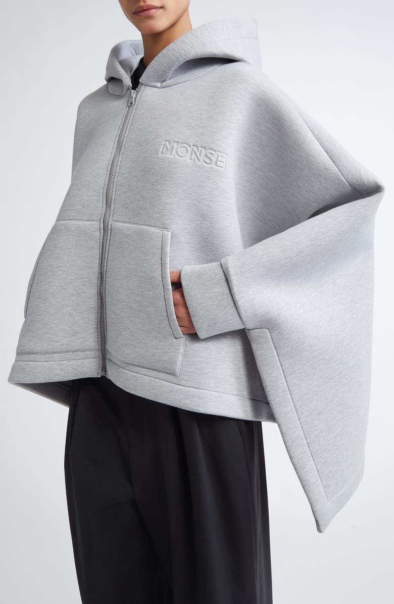 MONSE Oversize Hybrid Hoodie, Alternate, color, 
