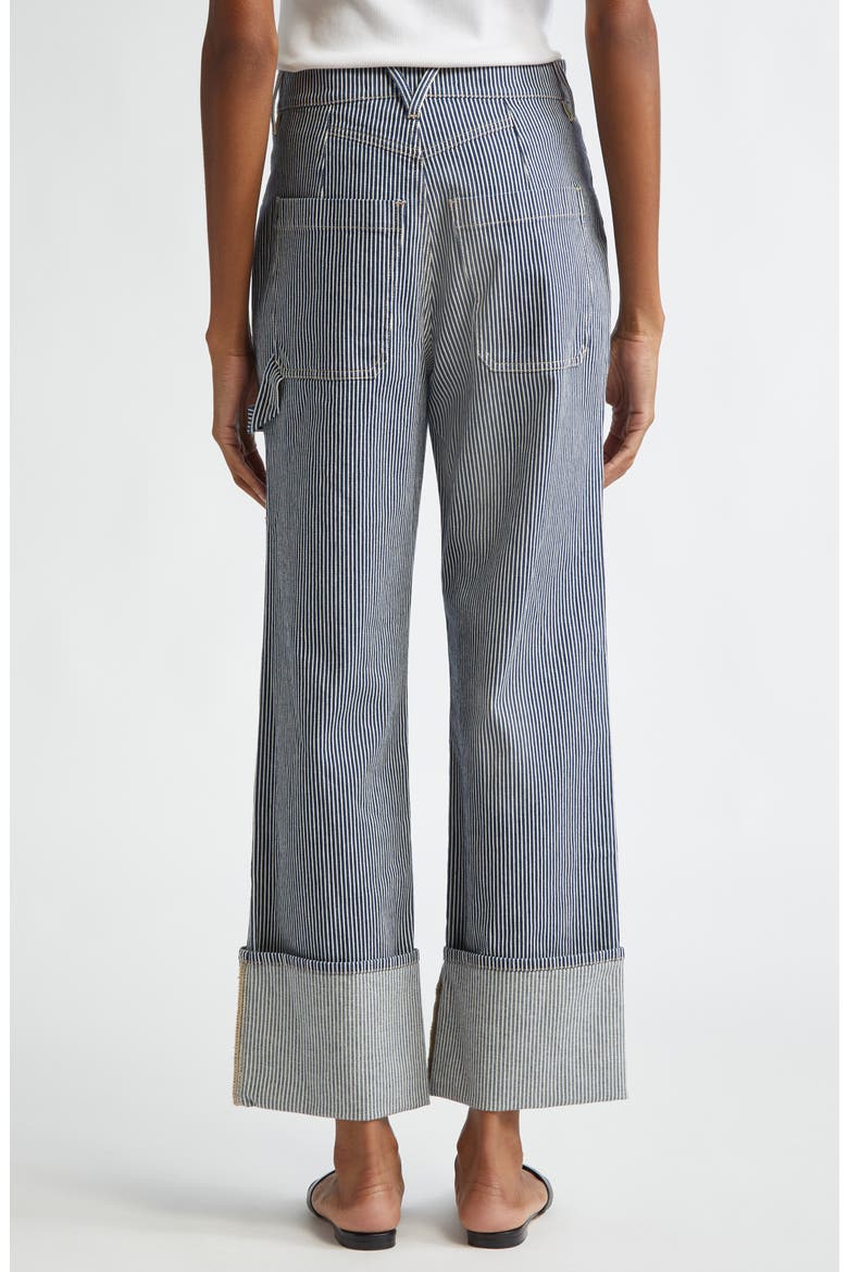 Dylan Stripe High Waist Relaxed Straight Leg Jeans, Alternate, color, SOLSTICE STRIPE