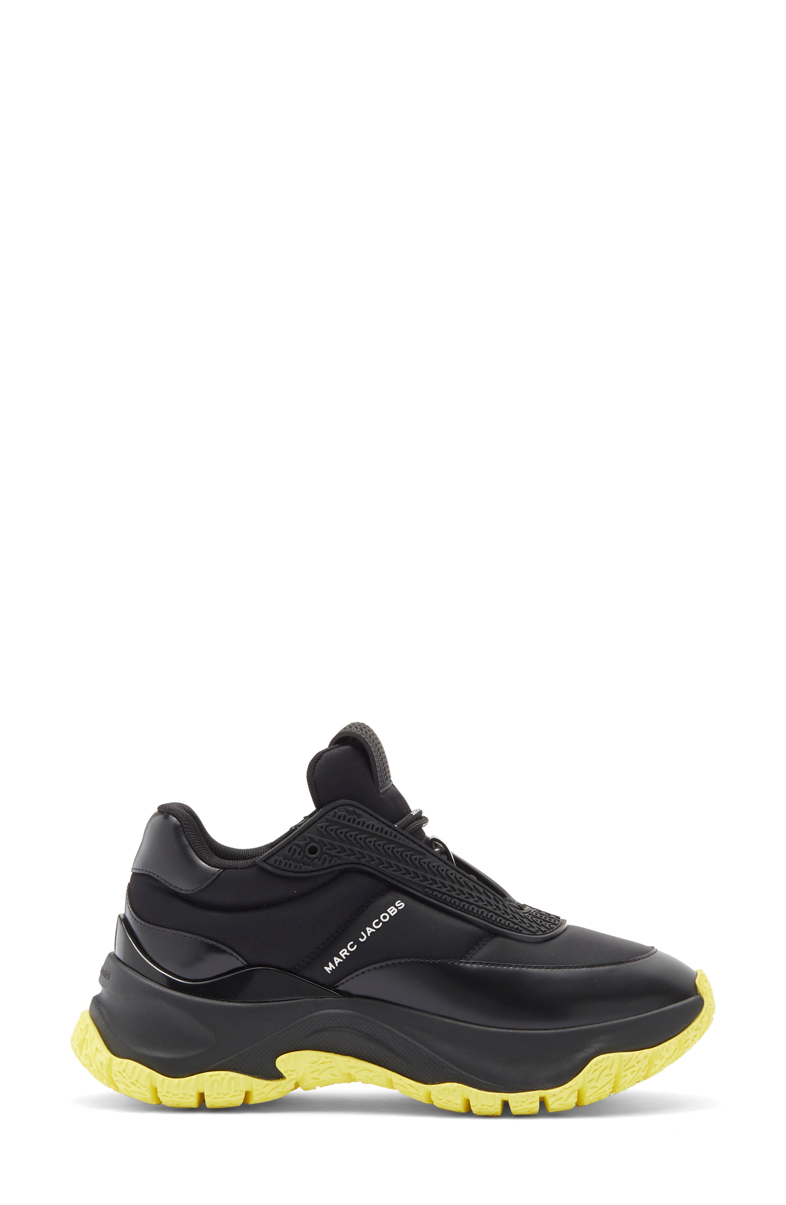 The Lazy Runner Sneaker, Alternate, color, BLACK/ YELLOW