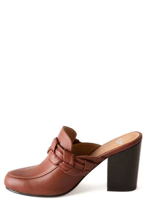 Fortress Marnie Loafer Mule In Chocolate