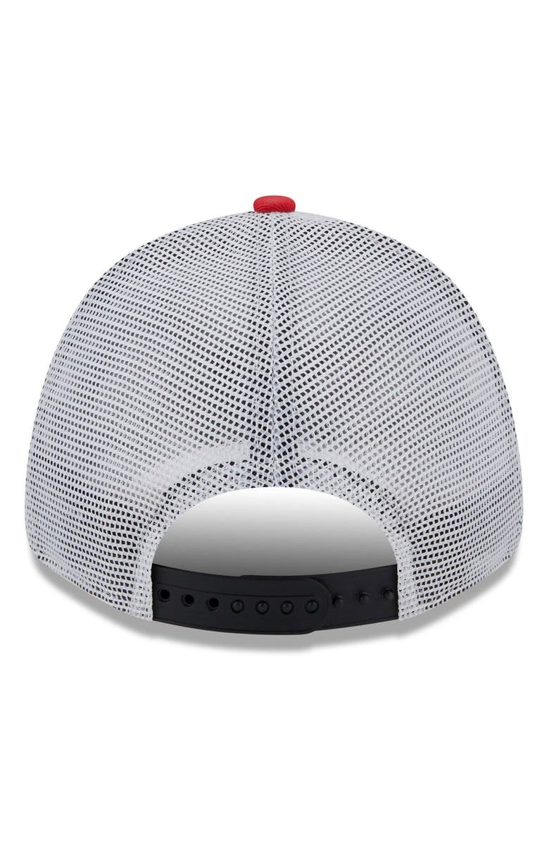 New Era Men's New Era Black/Red Chicago Bulls Two-Tone Patch 9FORTY Trucker Snapback Hat, Alternate, color, 