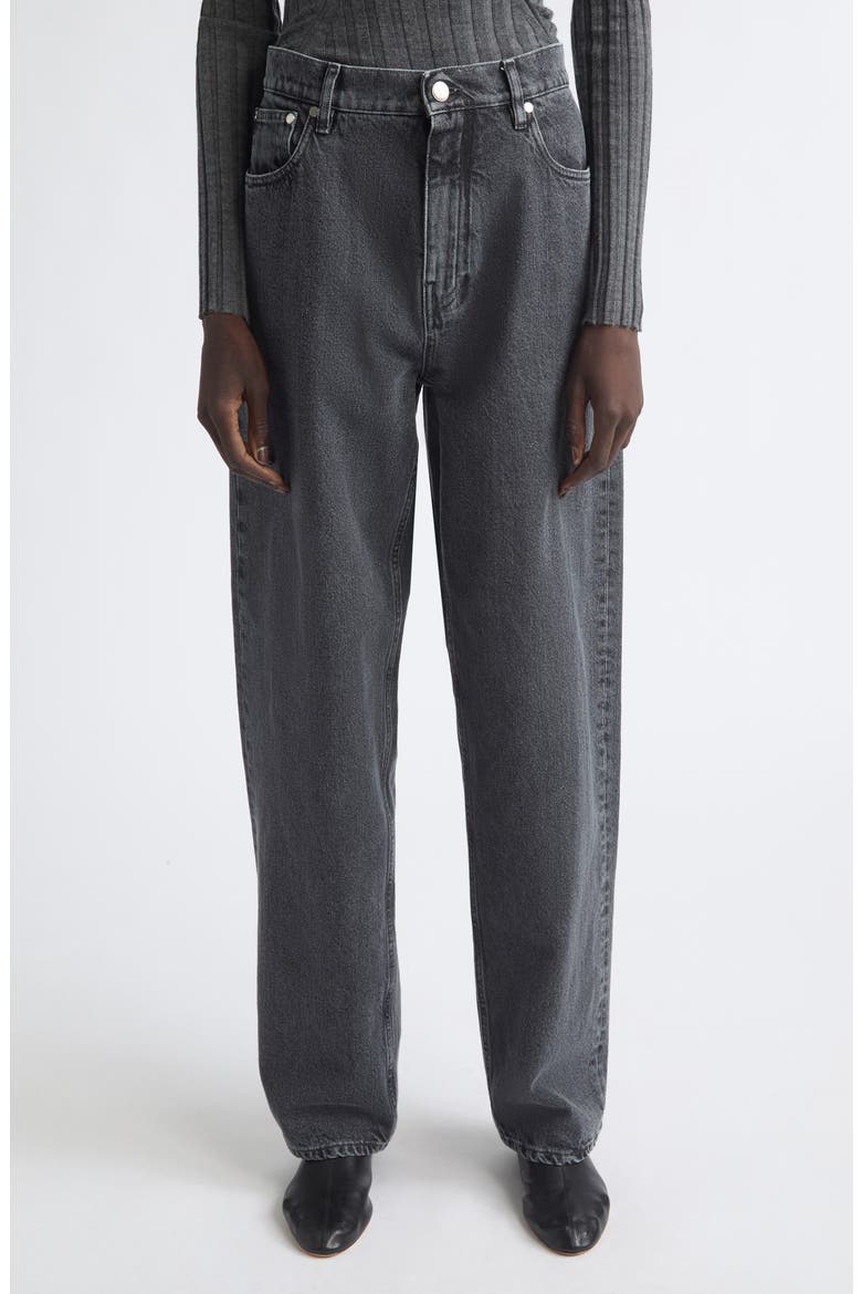 Lightweight Tapered Jeans, Main, color, LAVA STONE