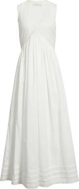 Faithfull the Brand Fiora Lace Detail Cotton Maxi Dress