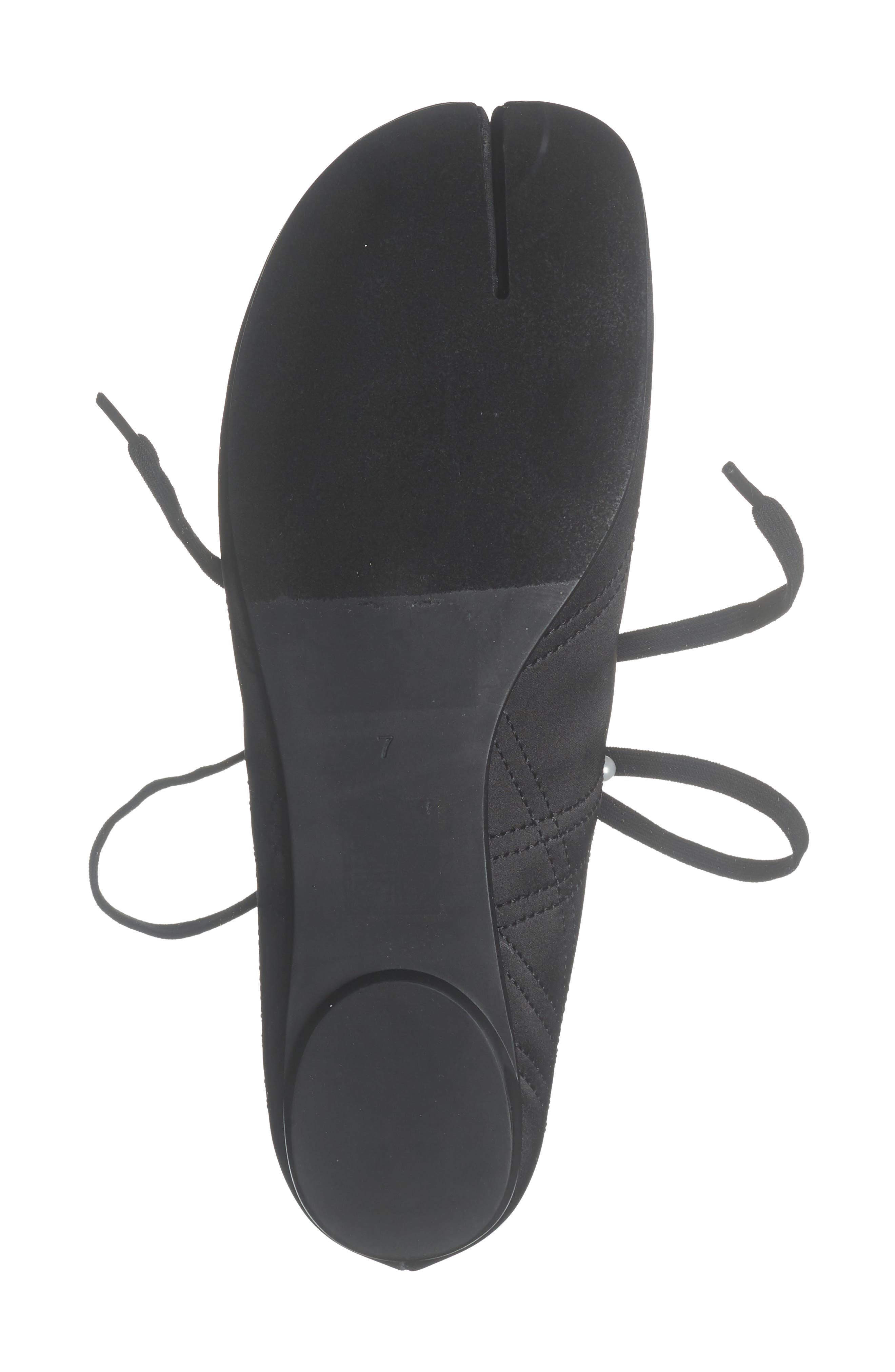 Jeffrey Campbell Saturna Split Toe Mary Jane Flat, Alternate, color, Black Satin