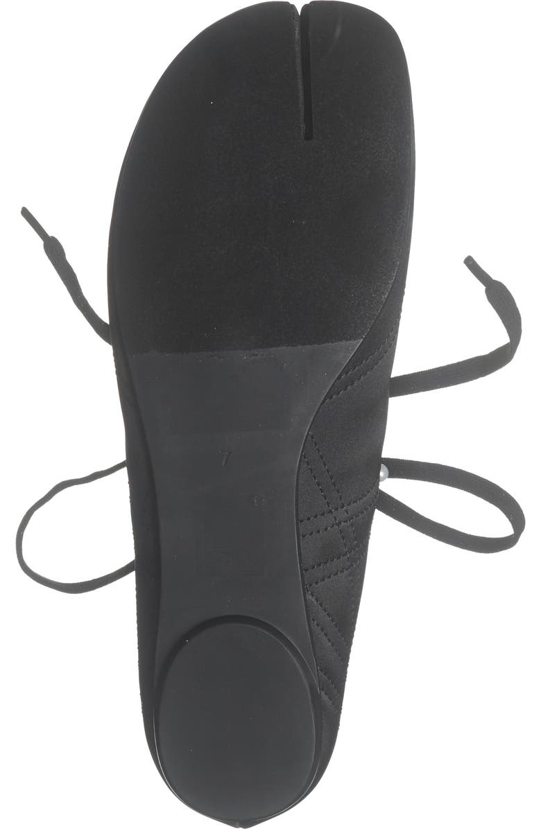 Jeffrey Campbell Saturna Split Toe Mary Jane Flat, Alternate, color, Black Satin