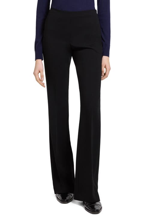 Demitria Essential Crepe Flare Leg Pants