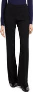Theory Demitria Essential Crepe Flare Leg Pants