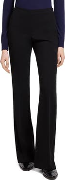 Theory Demitria Essential Crepe Flare Leg Pants
