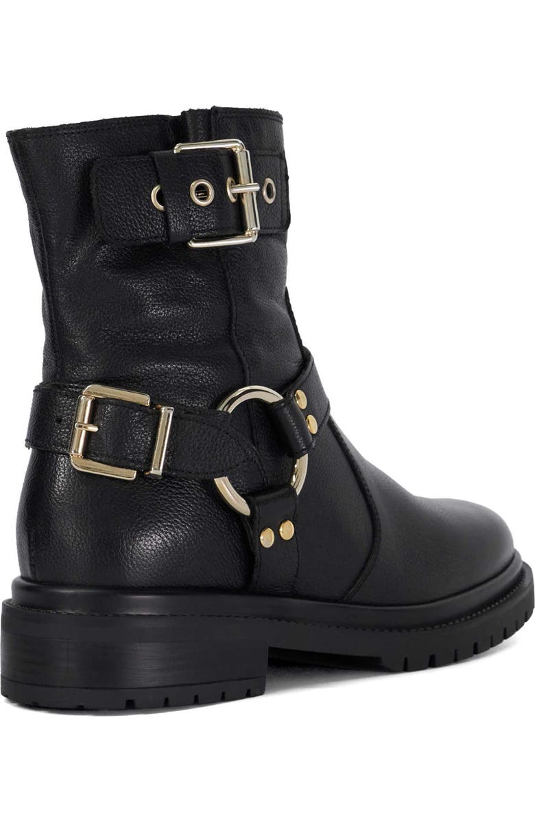 Dune London Piton Bootie, Alternate, color, Black-Leather