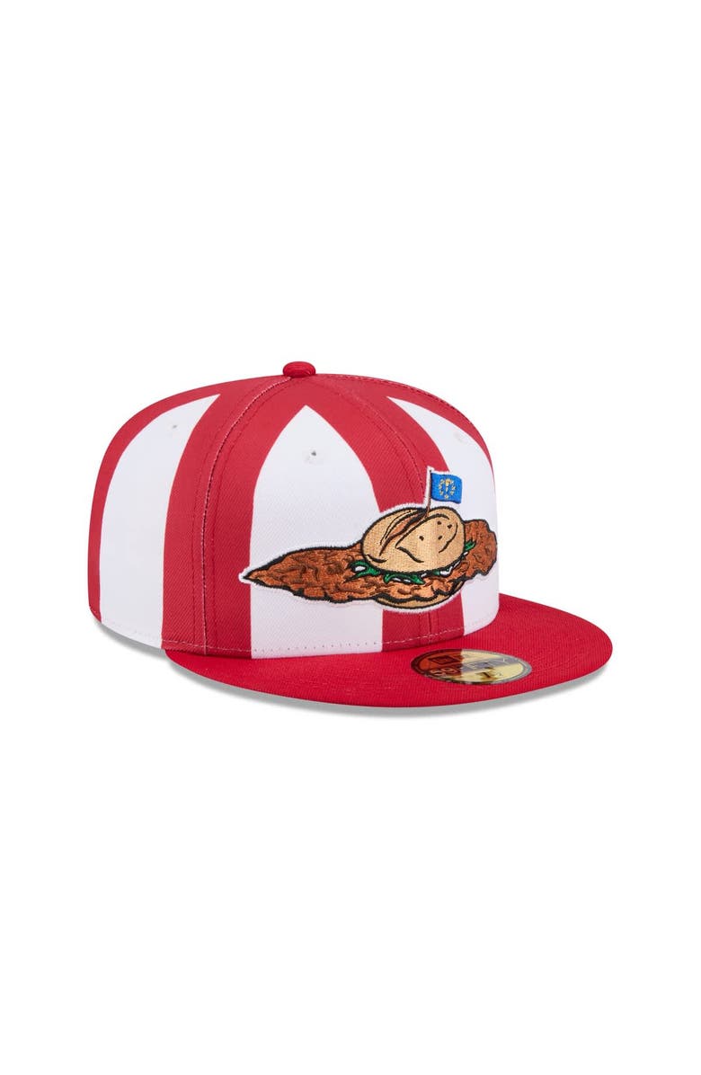 New Era Men's New Era Red Fort Wayne TinCaps Theme Nights 59FIFTY Fitted Hat, Alternate, color, Red