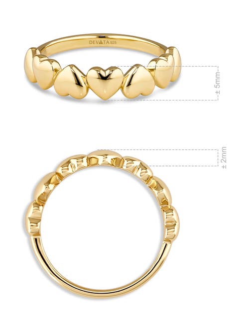 Devata Sweet Heart Ring In Gold