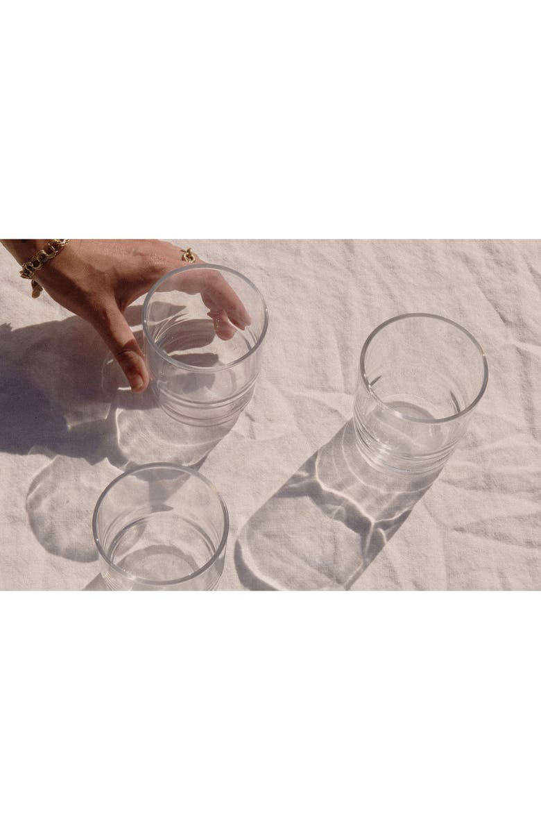 Our Place Night & Day Set of 4 Short Glasses, Alternate, color, Clear