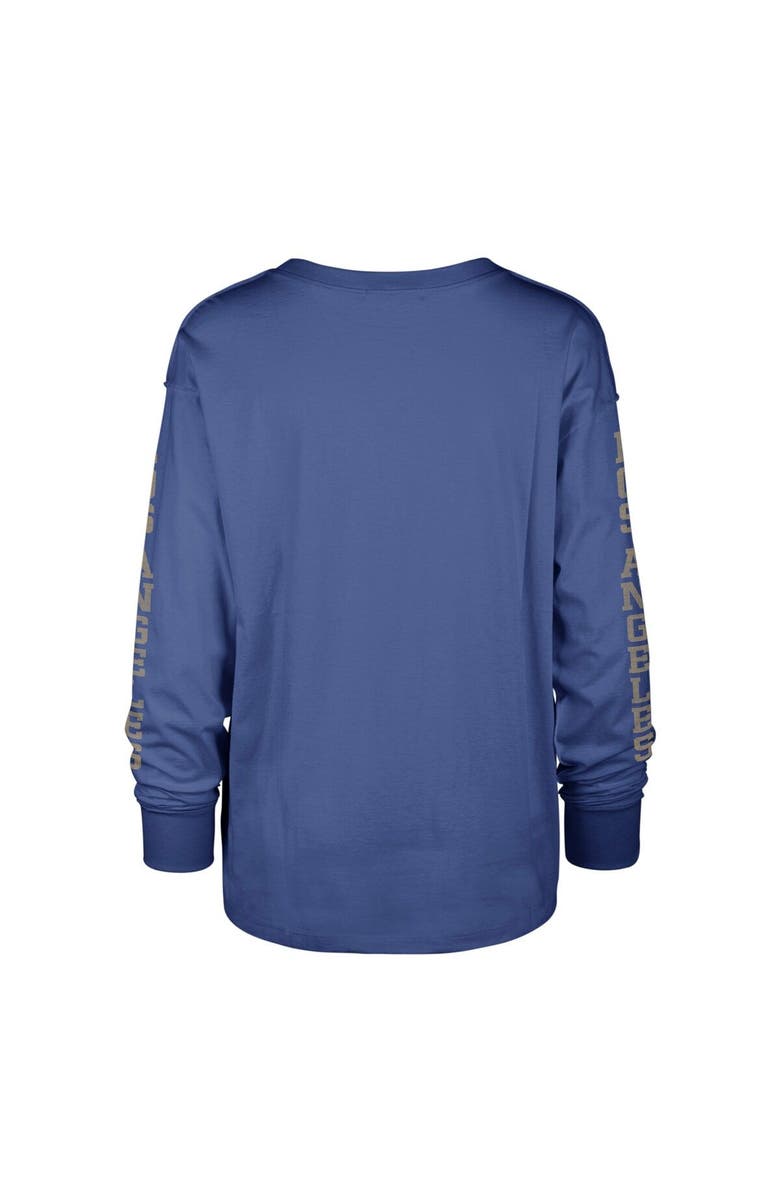 '47 Women's '47 Royal Los Angeles Rams Tom Cat Lightweight Long Sleeve T-Shirt, Alternate, color, 