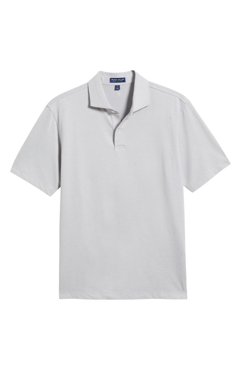Peter Millar Crown Crafted Albatross Pima Cotton Blend Polo, Alternate, color, Gale Grey