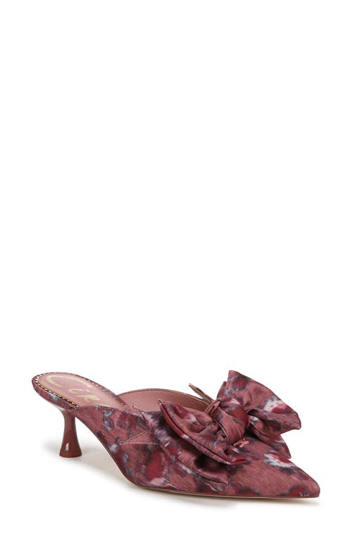 Circus Ny By Sam Edelman Fiona Mid-heel Bow Pumps In Berry Blush Multi