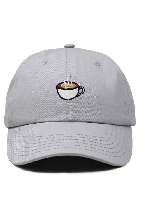 Cappuccino Embroidered Casual Cap