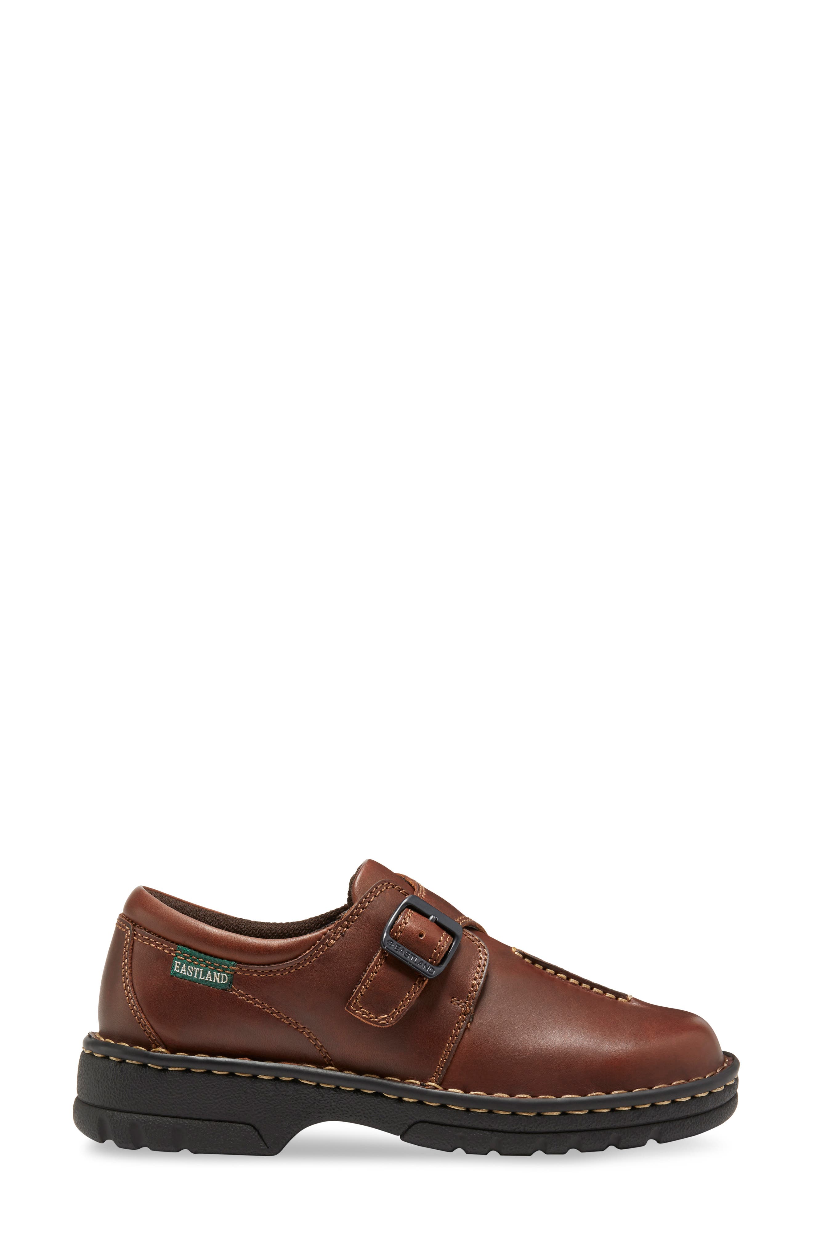 Syracuse Monk Strap Shoe, Alternate, color, BROWN