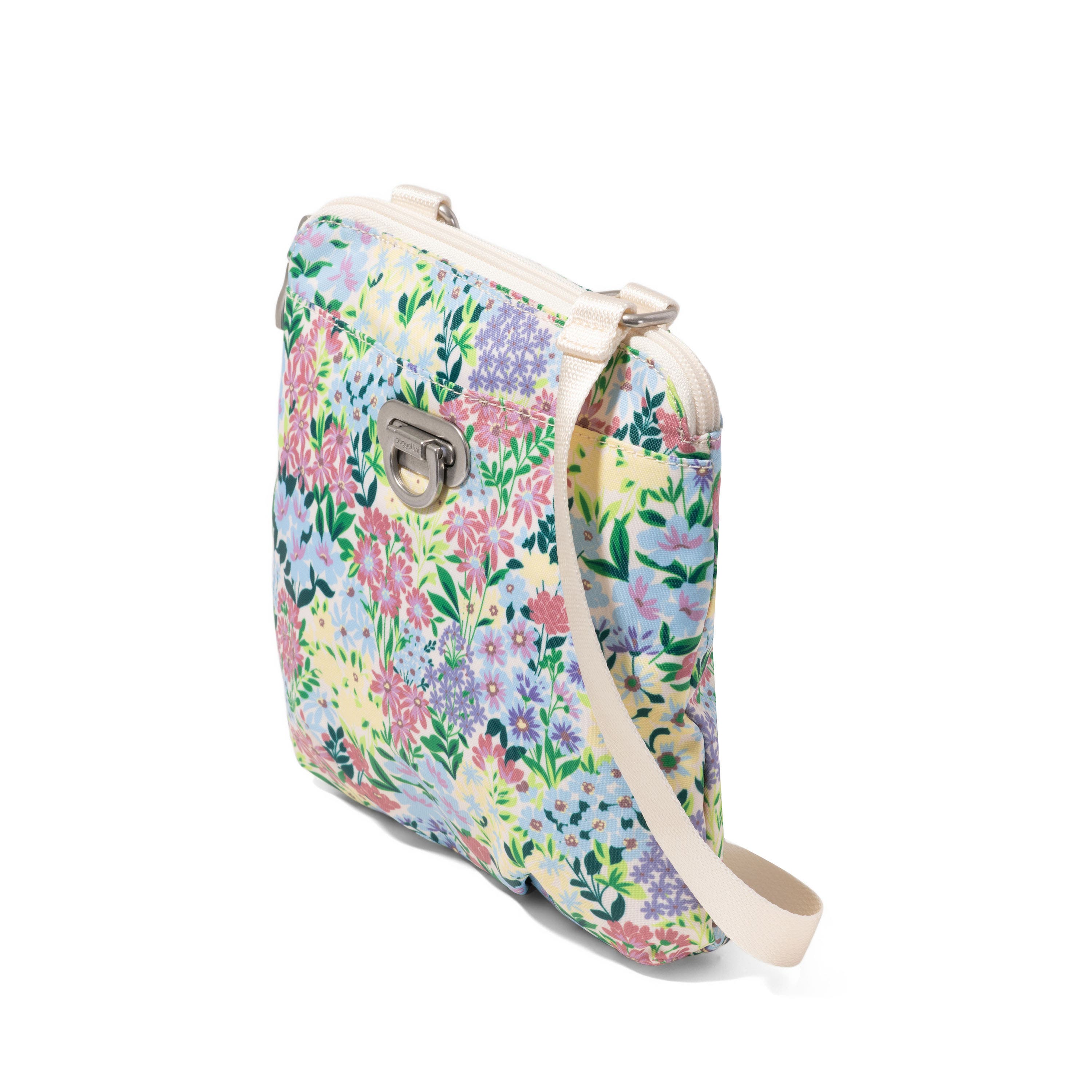 BAGGALLINI Coastal Flip Lock Mini Crossbody, Alternate, color, Meadow Print