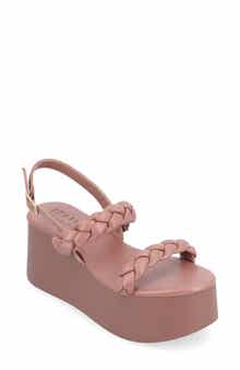 Journee Collection Zannah Braided Platform Sandal