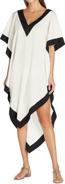 VALIMARE Aria High-Low Crepe de Chine Cover-up Dress