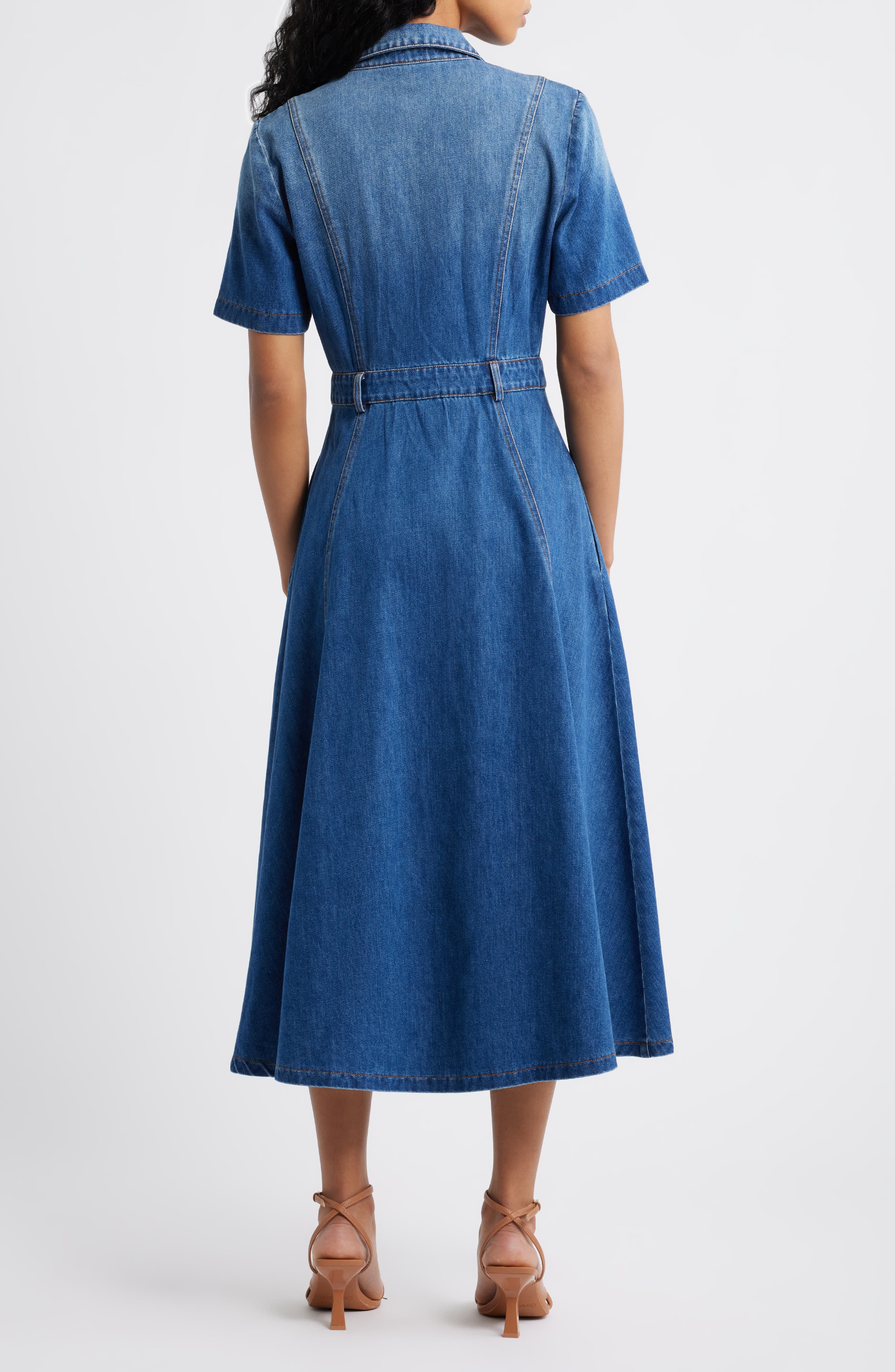 Denim Shirtdress - image 2