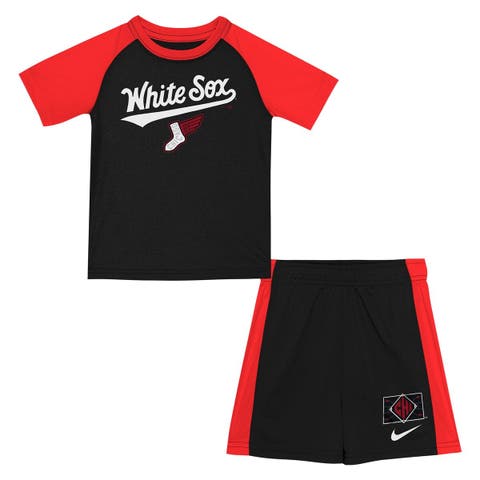 Preschool Nike  Black/Red Chicago White Sox 2025 City Connect T-Shirt & Short Set