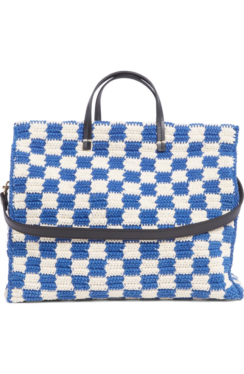 Clare V. Summer Simple Crochet Cotton Tote, Alternate, color,