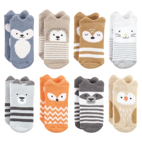 Cushioned Terry 8-Pair Sock Set