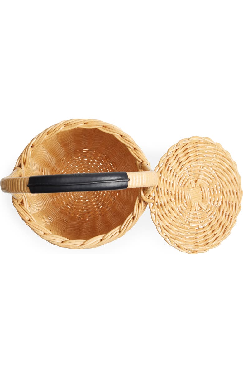 A.P.C. Panier Jeanne Wicker Basket Bag, Alternate, color,