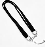 STEELTIME Velvet Three Strand Choker Necklace